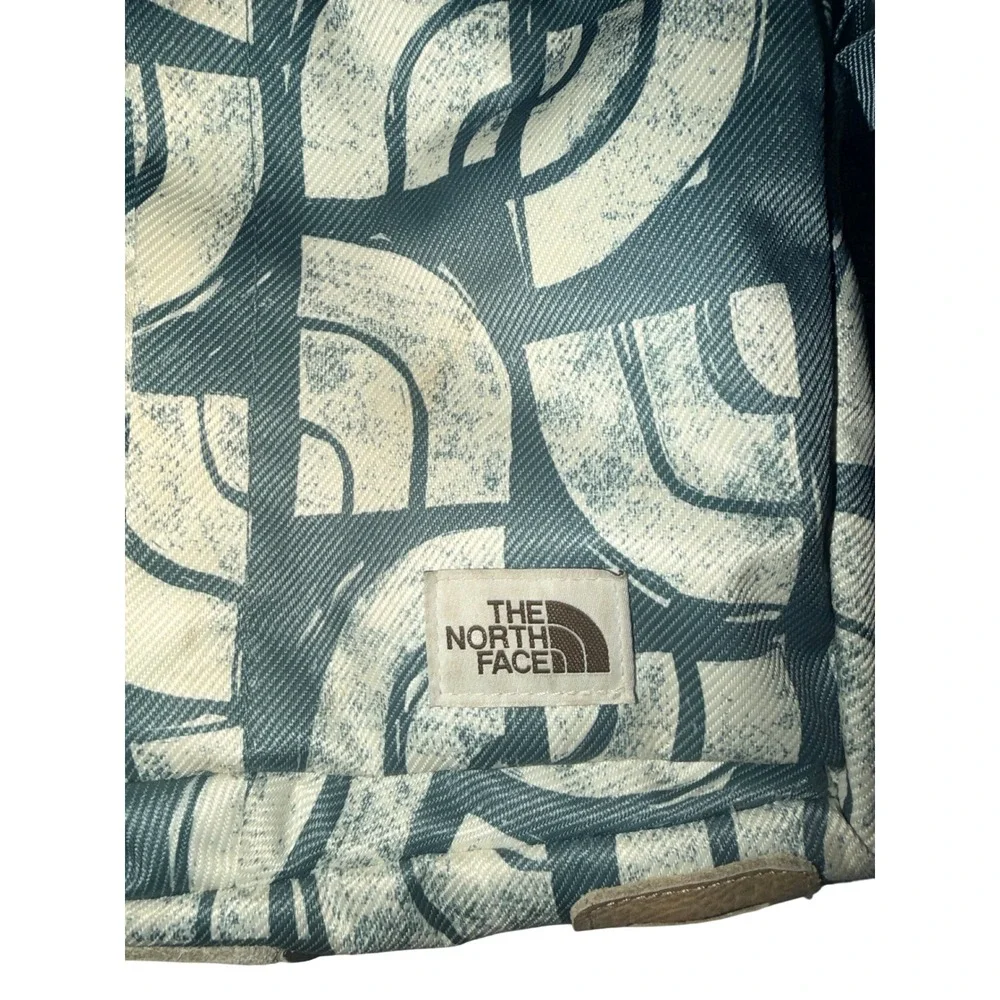 The North Face Bardu Crossbody Bag Blue Graphic Logo Print Small Shoulder Pouch